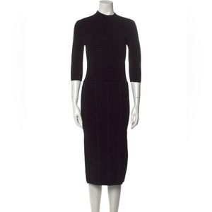 EMPORIO ARMANI Mock Neck Midi Length Dress w/ Tags